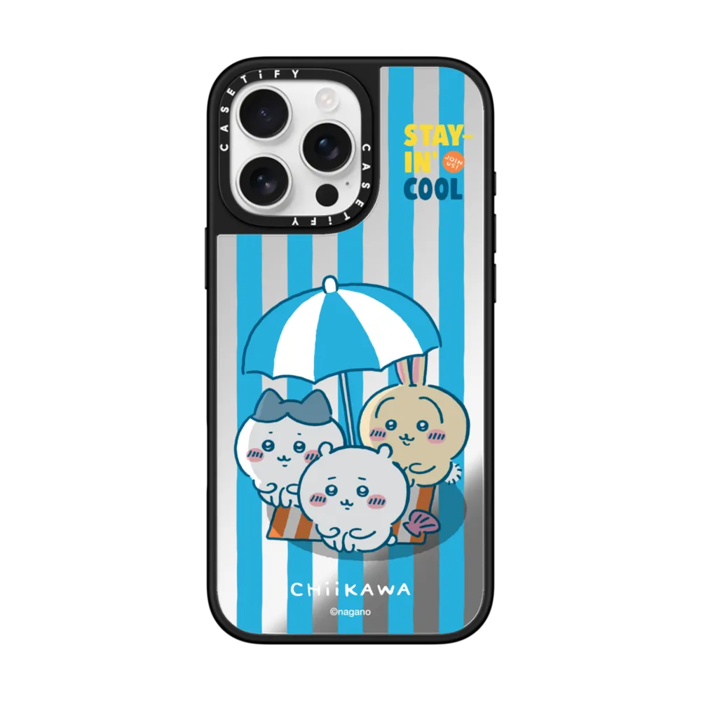 Japanese Cartoon ChiiKawa Mirror Phone Case | ChiiKawa Hachiware Usagi Summer Time Party Part1 6 Styles - iPhone Case 12 13 14 15 16 17 Pro Promax