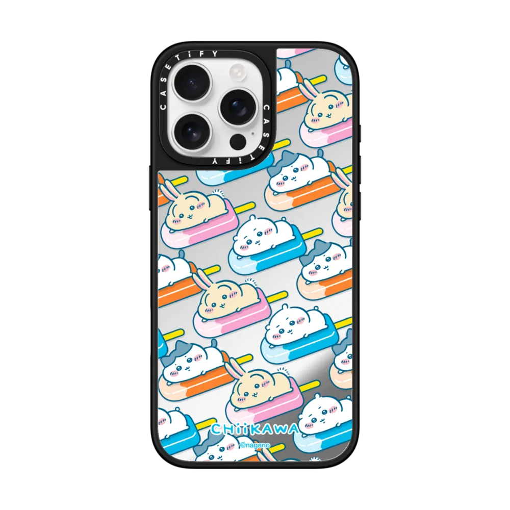 Japanese Cartoon ChiiKawa Mirror Phone Case | ChiiKawa Hachiware Usagi Summer Time Party Part1 6 Styles - iPhone Case 12 13 14 15 16 17 Pro Promax