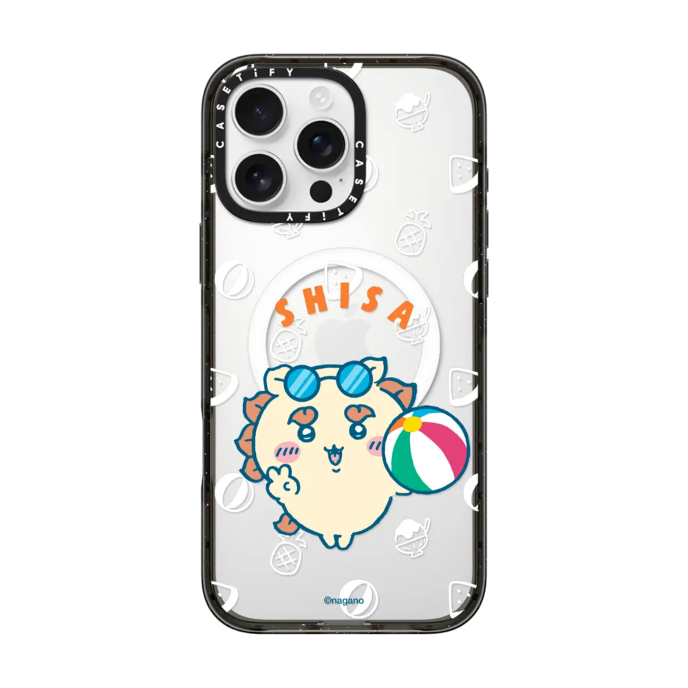 Japanese Cartoon ChiiKawa Clear with Transparent Black Frame Phone Case | ChiiKawa Hachiware Usagi Summer Time Party Part2 6 Styles  - iPhone Case 12 13 14 15 16 17 Pro Promax