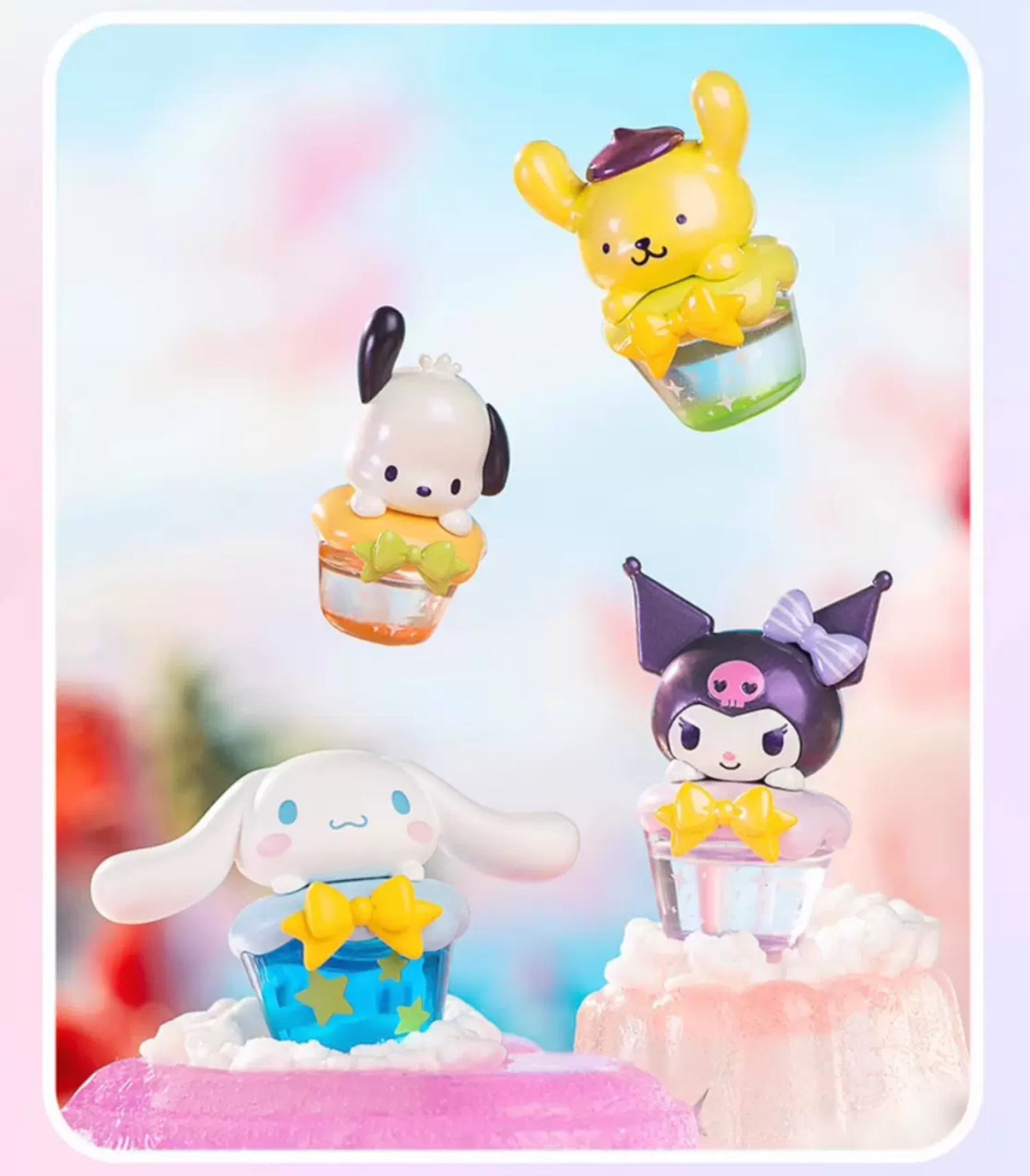Sanrio Characters Colourful Drinks Mini Series | Hello Kitty My Melody Kuromi Cinnamoroll Pompompurin Pochacco - Kawaii Collectable Toys Toy Collection KawaiiGiftLand