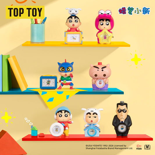 Crayon Shin-chan Action Time Series clock figurines shelf display