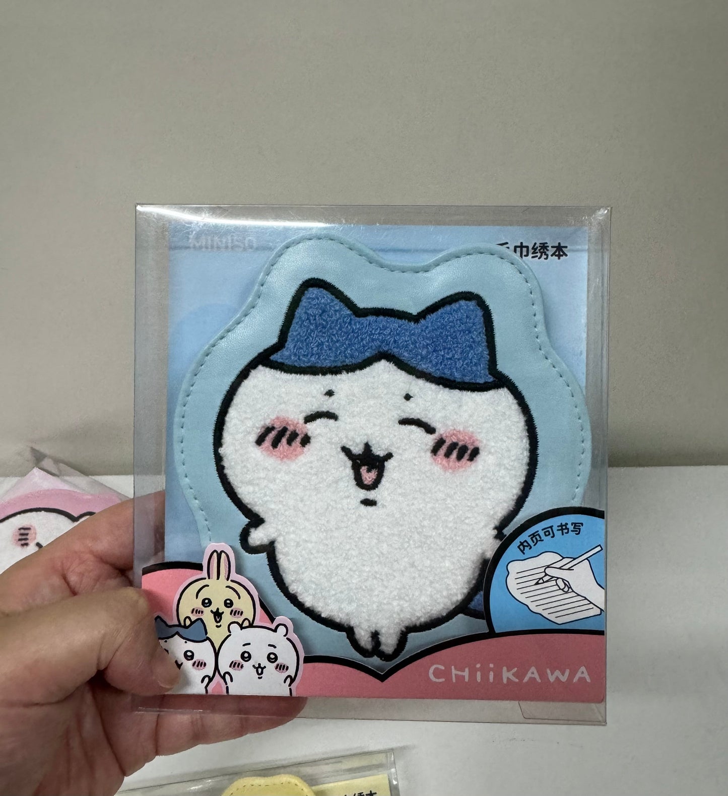 ChiiKawa X Miniso | ChiiKawa Hachiware Usagi Embroidery Notebook - Kawaii items Room Decoration KawaiiGiftLand
