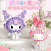 Sanrio Romantic Preserved Flowers Mini Blocks Set | My Melody Kuromi - Can Change Wink Face Limited Edition Mini Building Blocks Toy Collections