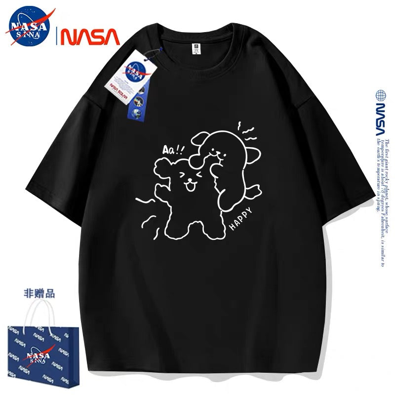 Cute Cartoon Doggie Maltese Puppy Style T-Shirt Series | Sweet Couple Part1 - Kawaii Fashion Items for Child & Adult Matching outfits for Parents and Children