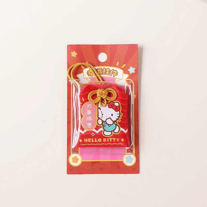 Sanrio Omamori Chinese Style Lucky Hope | Hello Kitty My Melody Kuromi Cinnamoroll Hangyodon - Kawaii items KawaiiGiftLand