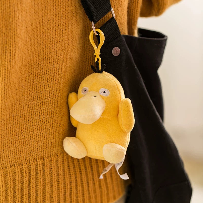 Japan Cartoon Pokemon Keychain | Pikachu Bulbasaur Charmander Squirtle Eevee Jigglypuff Psyduck Snoriax Mew PokeBall - Mascot Plush Doll Kawaii Decoration KawaiiGiftLand