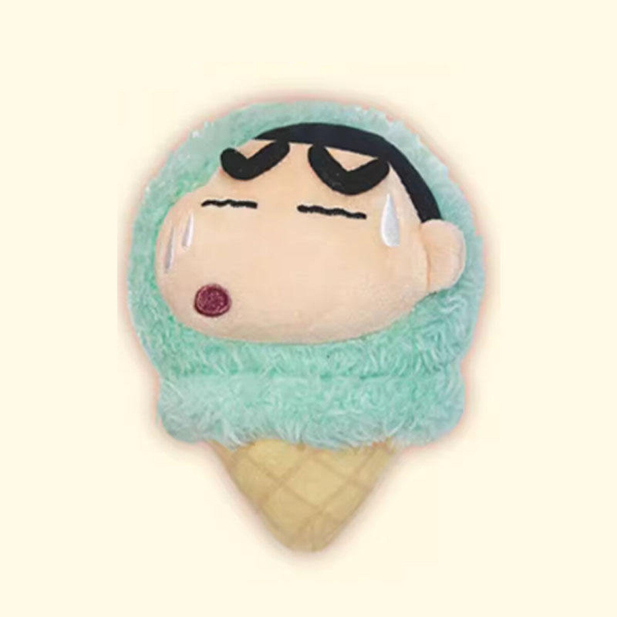Ice Cream Shin-chan Happy Bucket confirmed plush pendant close-up