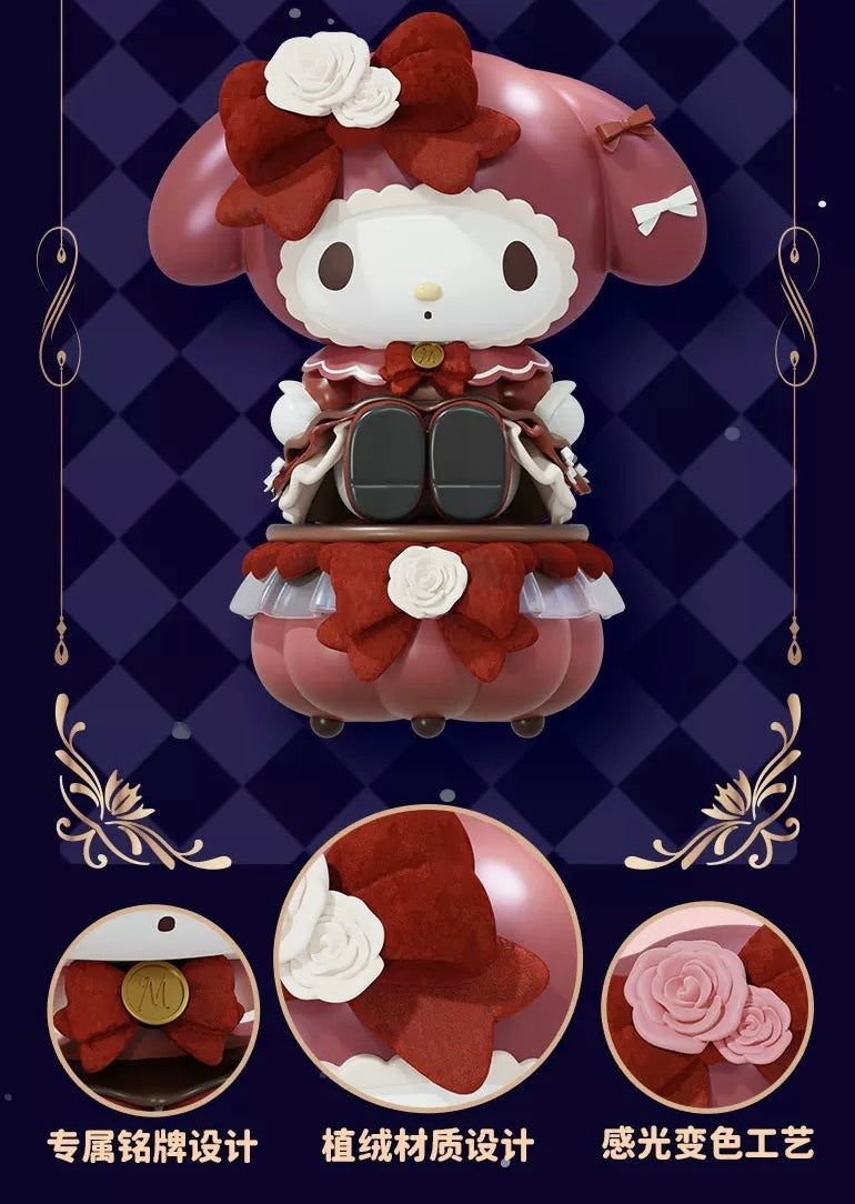 Sanrio Characters My Melody & Kuromi | Gothic Lolita Little Storage Box 18cm Figure - Toy Collection KawaiiGiftLand