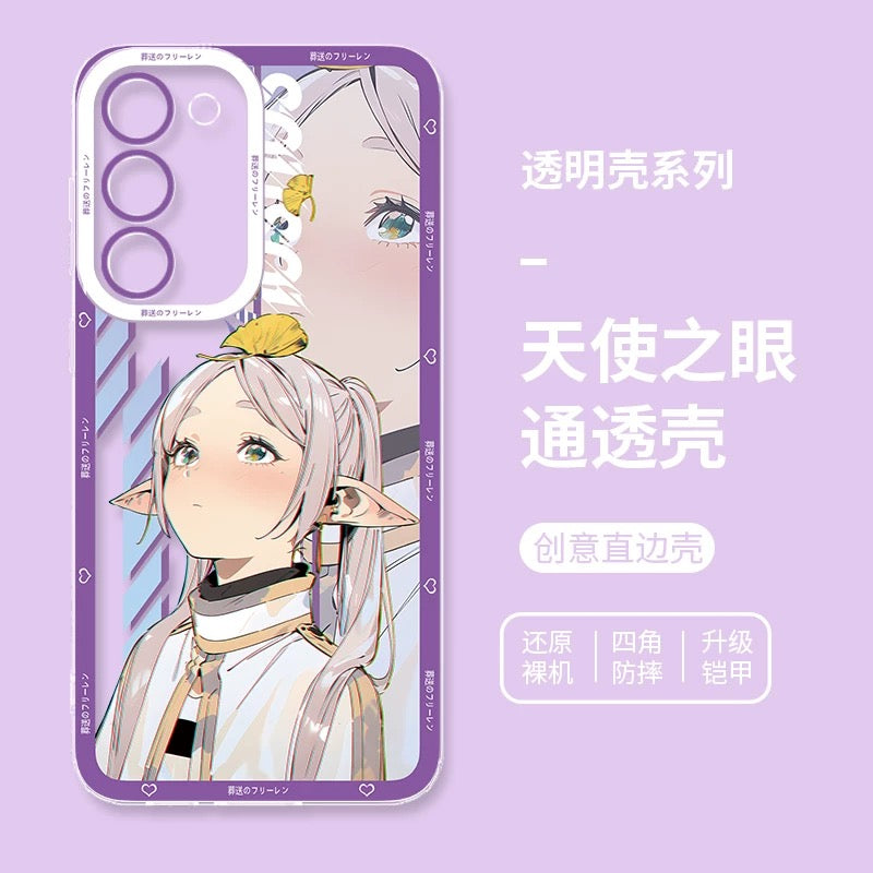 Japanese Anime FRIEREN Anime & Cute Purple Styles | Frieren 4 Styles - Phone Case Samsung Galaxy S26 S25 S24 S23 S22 S21 FE Ultra