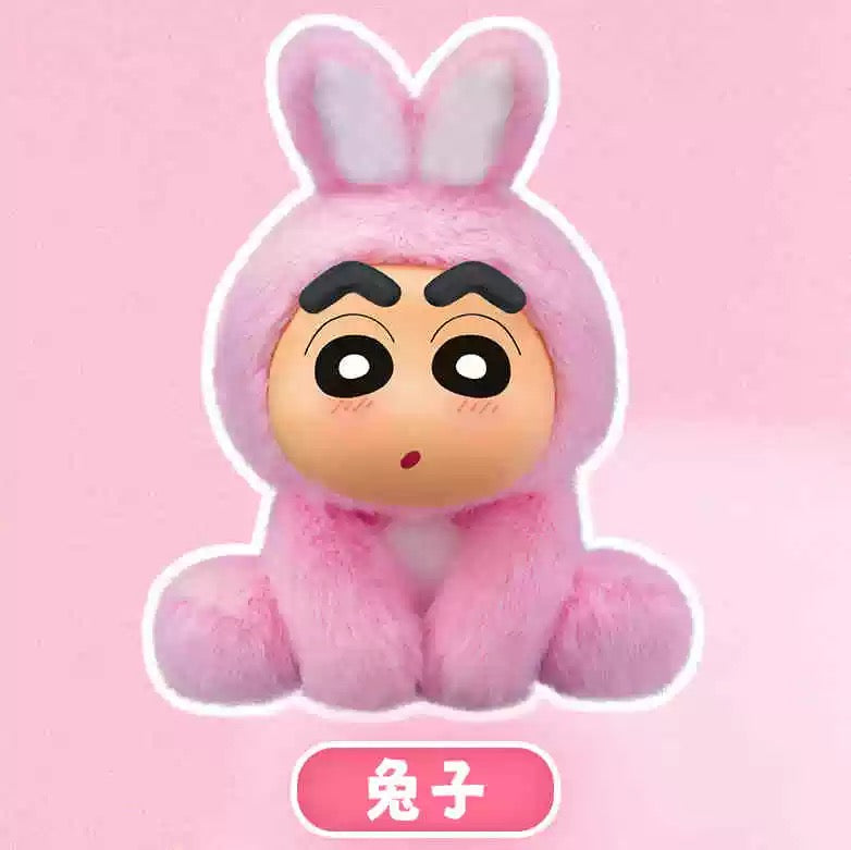 Japanese Cartoon Crayon Shin-chan Cosplay Sitting Series 1 Keychain | Sheep ChocoBi Kappa Rabbit Shiro Monkey Action Kamen - Figure Collectable Toys Mystery Blind Box
