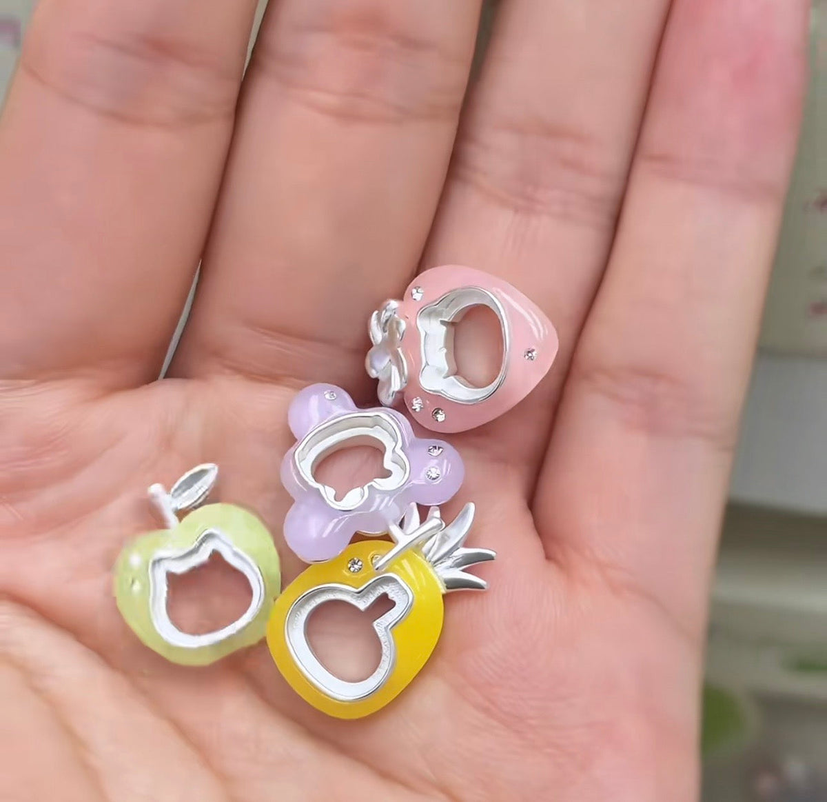 ChiiKawa X Miniso Fruit Market Series Fruit Market Earings | ChiiKawa Hachiware Usagi Momonga - Kawaii Items Room Decoration doll