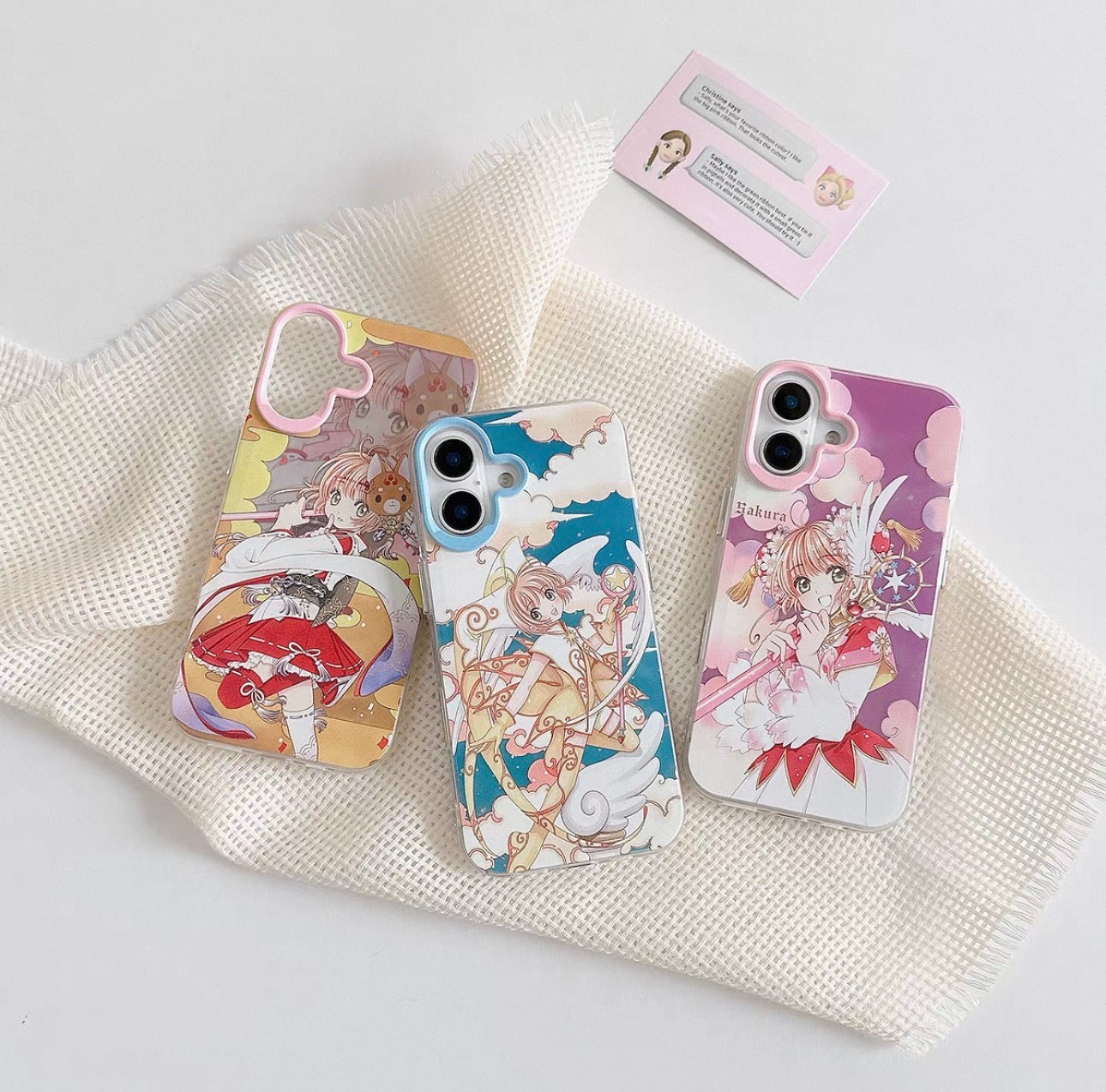 CardCaptorSakura Retro Comic Laser Case | Part 1 Dancing with Magic Wand - Phone Case Samsung Galaxy S26 S25 S24 S23 S22 S21 FE Ultra Edge