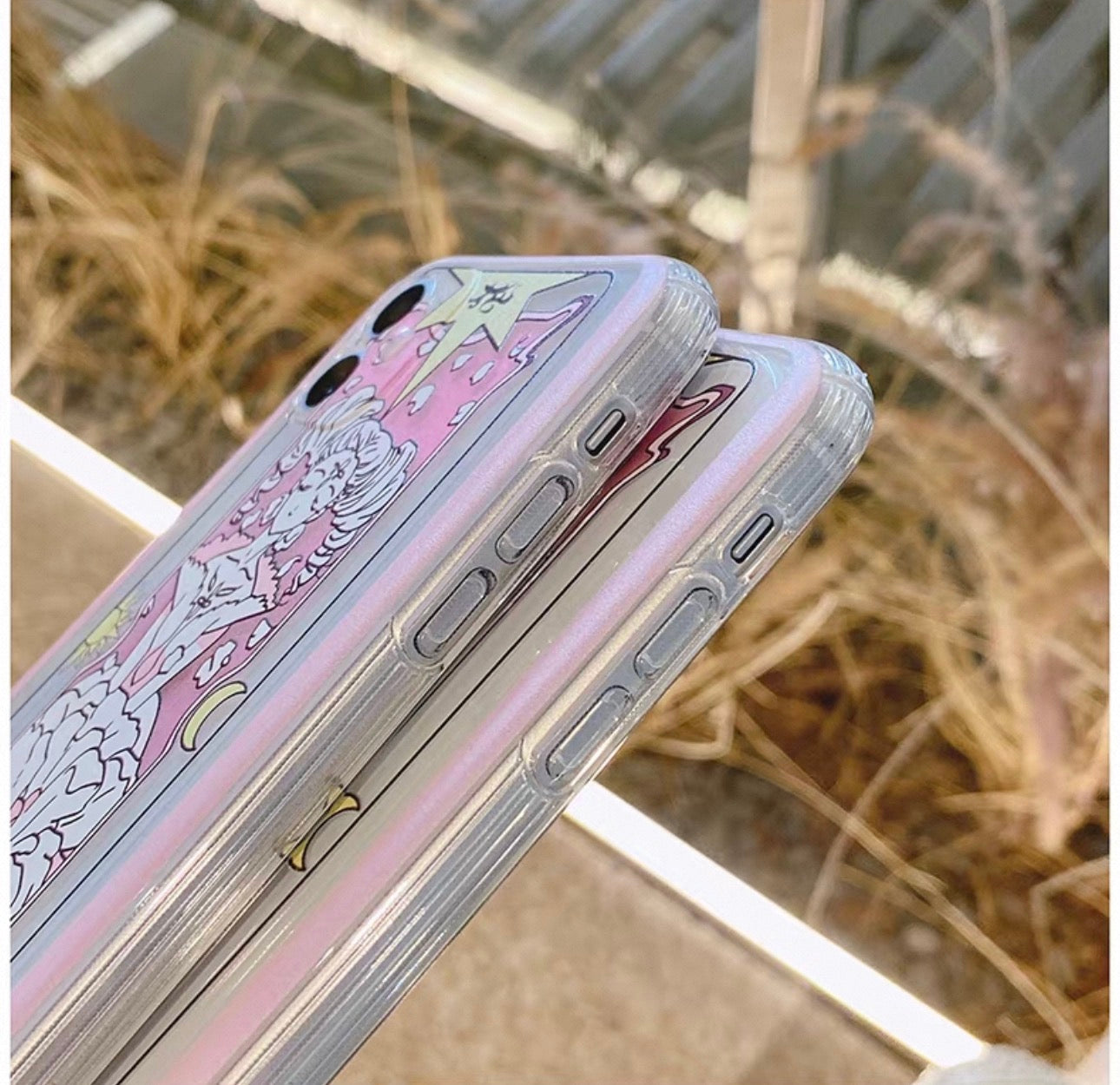 Cardcaptor Sakura Card Version Part 6 with Stand & Strap | The Flower & The Watery - iPhone Case PLUS SE2 XS XR X 11 12 13 14 15 16 16e 17 17e Pro Promax 12mini 13mini