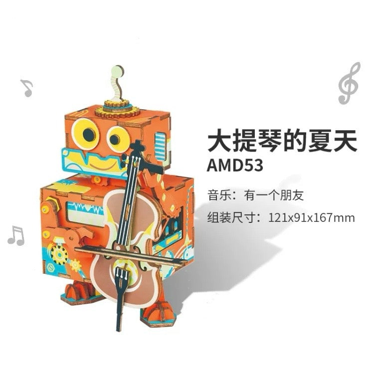 Craft Kits Wooden Music Box | Playful & Fun - DIY Handmade Mini World Miniature Gift