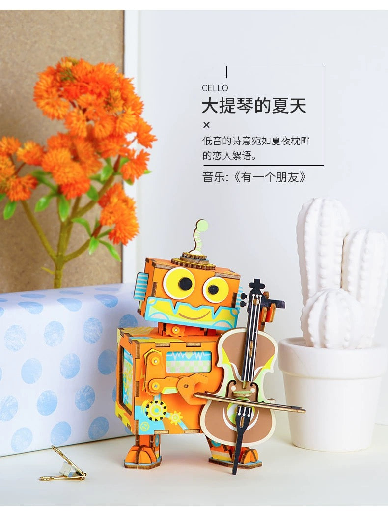 Craft Kits Wooden Music Box | Playful & Fun - DIY Handmade Mini World Miniature Gift