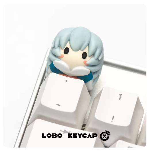 Lobo Keyboard Keycap Evangelion- Original Resin Art Custom Cartoon Cute Keycap for Office Pc Gamer Accessories
