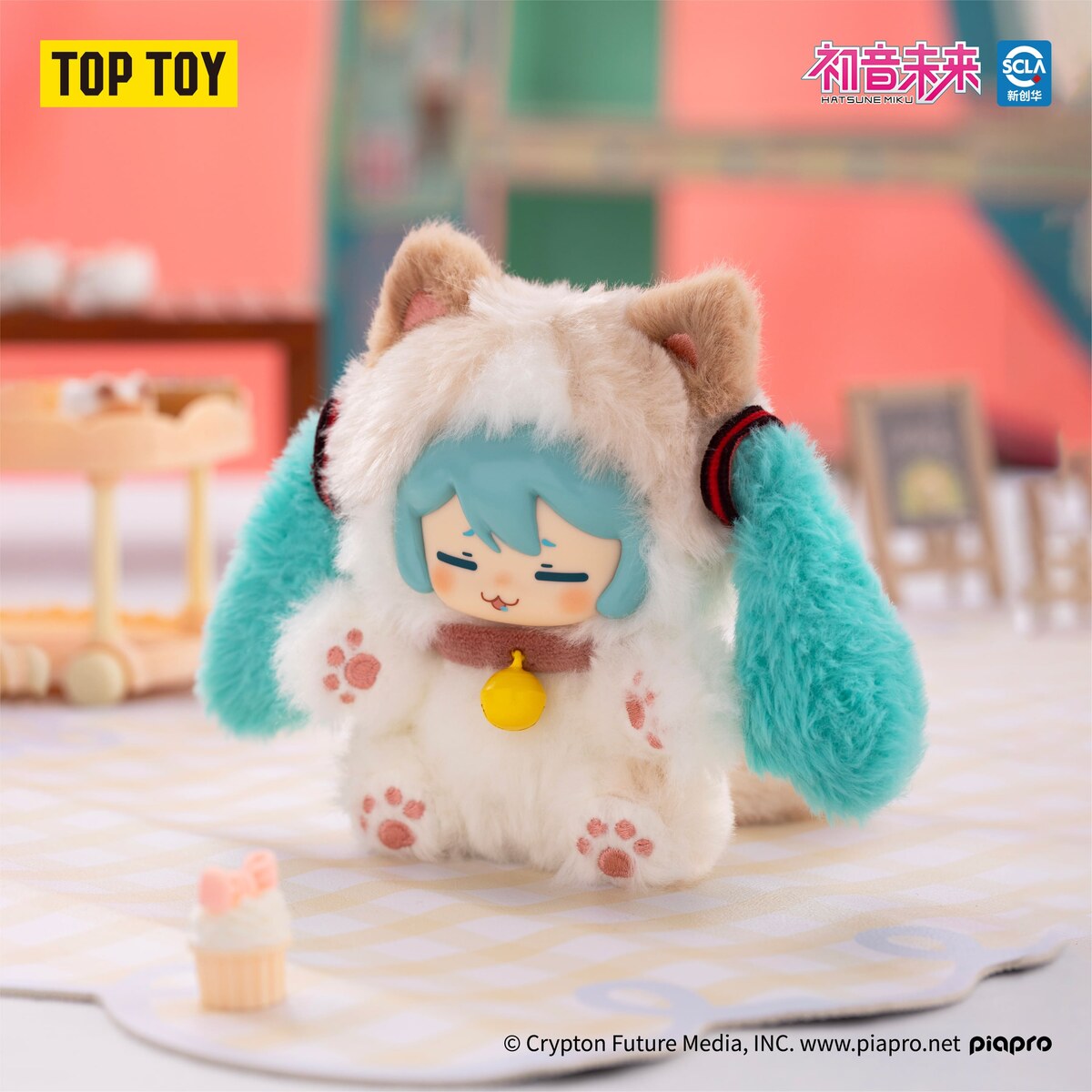 Hatsune Miku Milk Tea Cup Series Ragdoll Cat plush figure