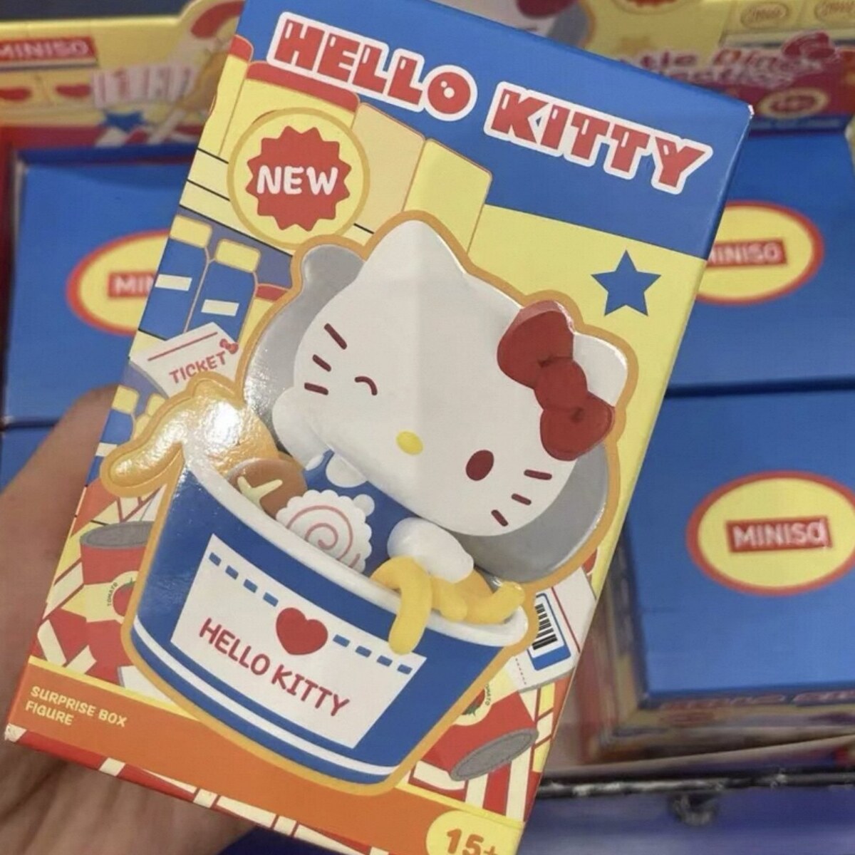 Sealed Hello Kitty Little Diner surprise box in MINISO store display