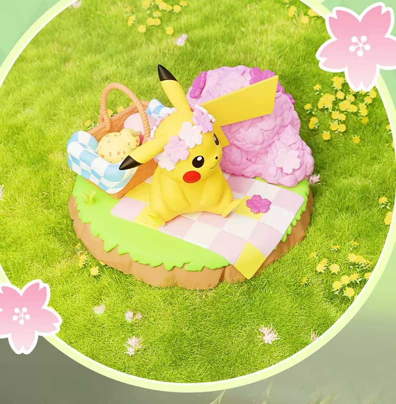 Pokemon Natural Fun Holiday Series | Pikachu Bulbasaur Eevee Psyduck Slowpoke Meowth - Anime Collectable Toys Figure KawaiiGiftLand