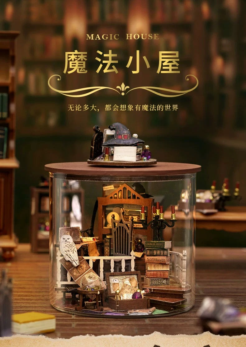 Craft Kits Dream Bottle Series | Magic World Magic House - DIY Handmade Mini World Miniature Gift Magic School