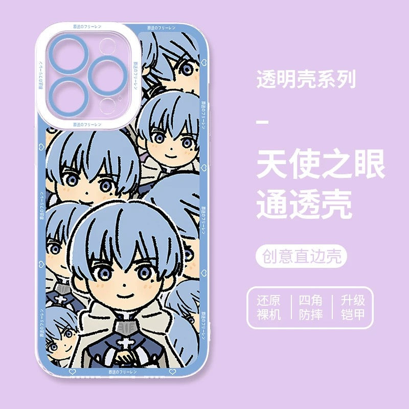 Japanese Anime FRIEREN Cute Drawing Full Screen Style | Frieren Himmel Fern Stark 4 Styles - iPhone Case PLUS SE2 XS XR X 11 12 13 14 15 16 16e 17 17e Pro Promax 12mini 13mini