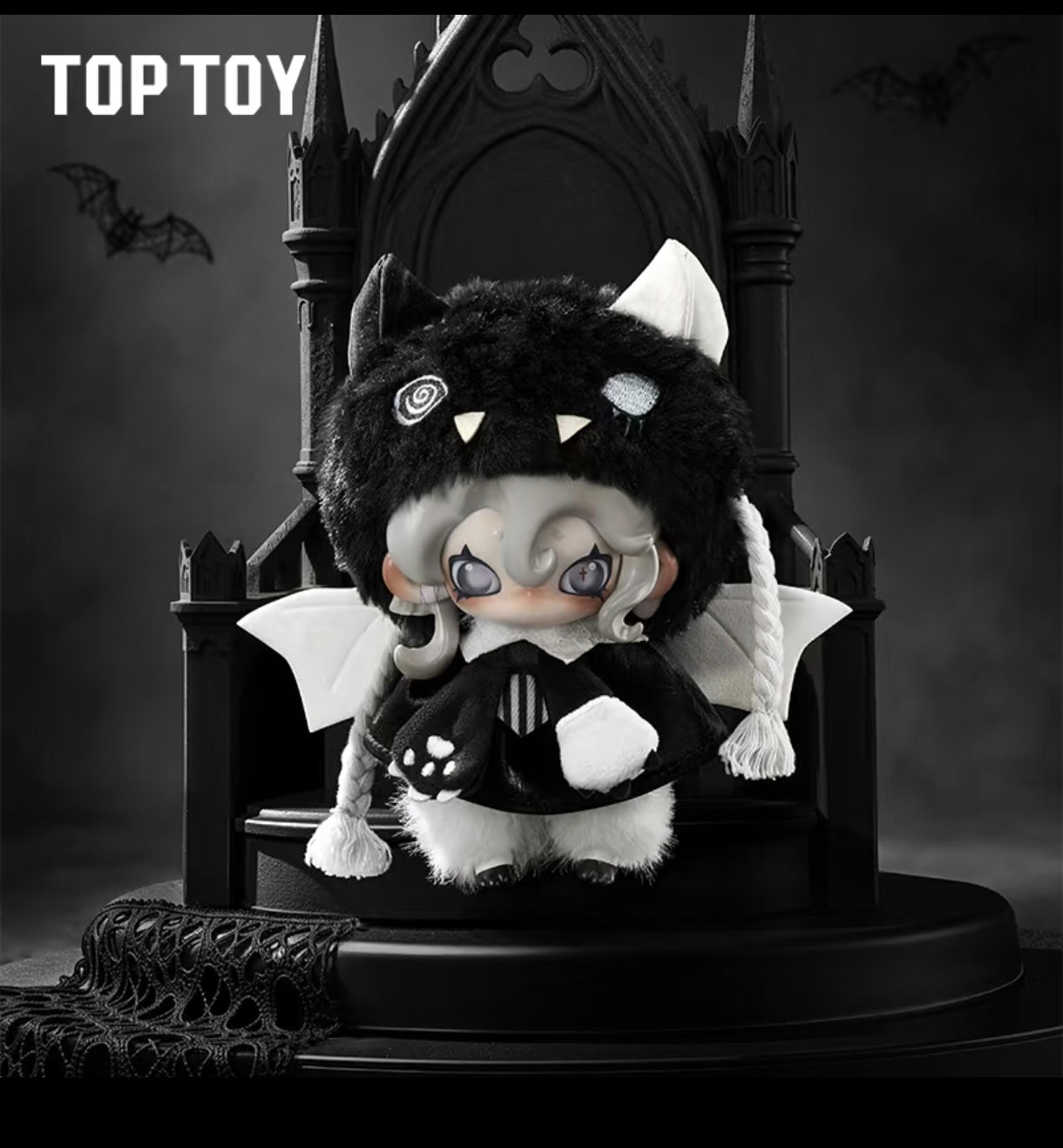 TOPTOY x Sugar Pocket Moonin "The Shrouded Night" Series Gothic Vinyl Face Plush Doll Blind Box
