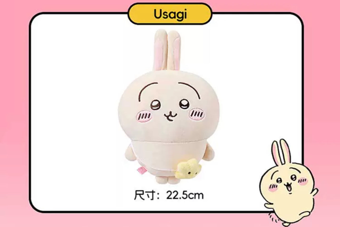 ChiiKawa X Miniso | ChiiKawa Hachiware Usagi Outing with Bag - 20cm Plush Doll Kawaii items Room Decoration doll KawaiiGiftLand