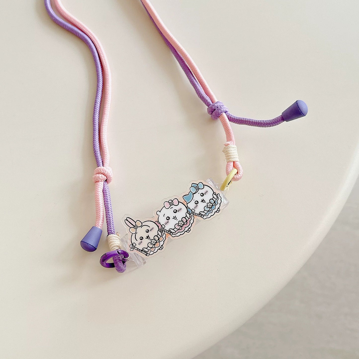 Japanese Cartoon Phone Back Clip with Phone Lanyard | Magical Girl Magic - for All Smart Phones KawaiiGiftLand
