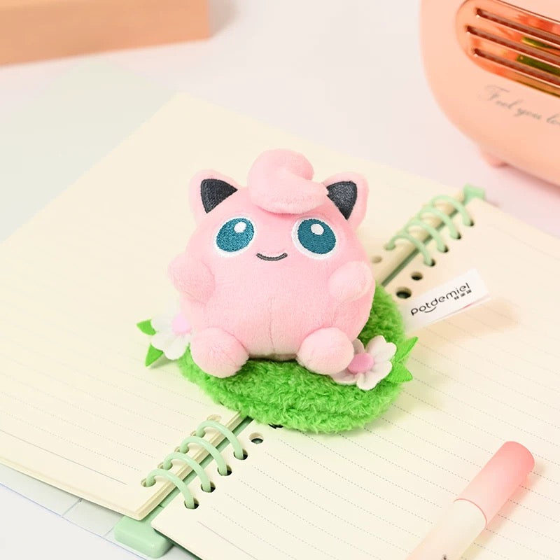 Japan Cartoon Pokemon with Laying & Sleeping on Grass Keychain Part 2 | Pikachu Charmander Bulbasaur Jigglypuff Squirtle - Mascot Plush Doll  Kawaii Decoration KawaiiGiftLand