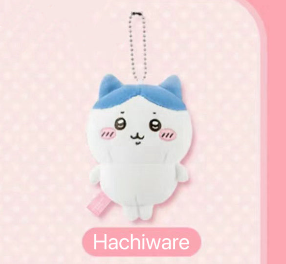 ChiiKawa X Miniso | ChiiKawa Hachiware Usagi Momonga Mini Plush Doll Keychain - Kawaii items Room Decoration doll KawaiiGiftLand