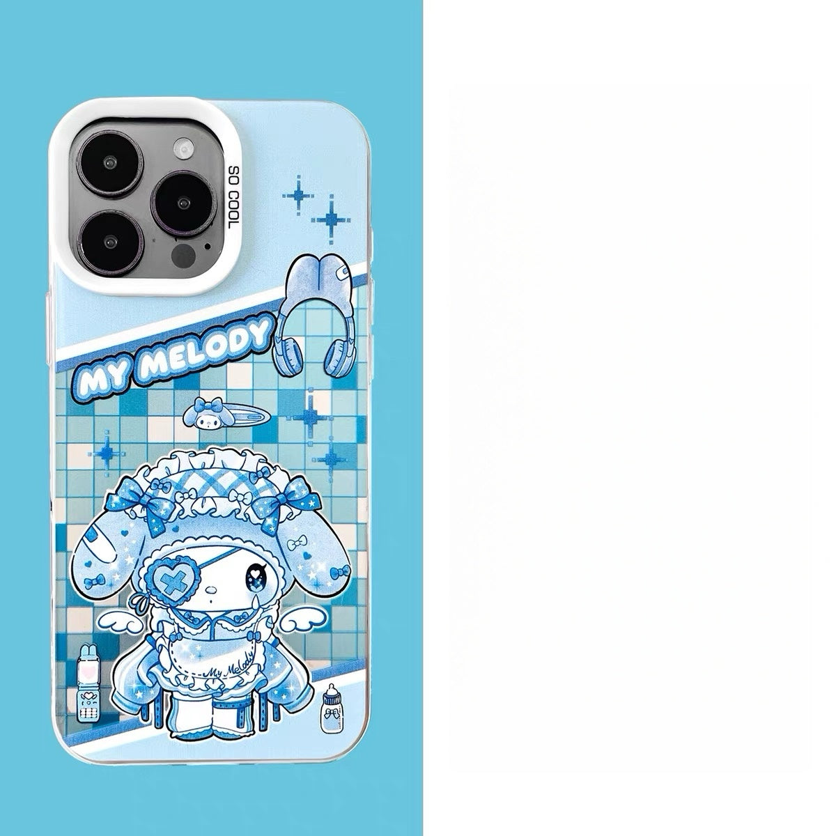 Sanrio | Blue My Melody | iPhone Case | iPhone 16 Pro Max | close up