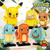 Pokemon Character Build Blocks | Pikachu Charmander Squartle Bulbasaur Eevee Psyduck - Building Blocks Toy Collections