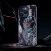 Japanese Anime Naruto Ninja | Laser Sakura with Sword - iPhone Case 7 8 PLUS XS XR X 11 12 13 14 15 16 Pro Promax SE3 SE2