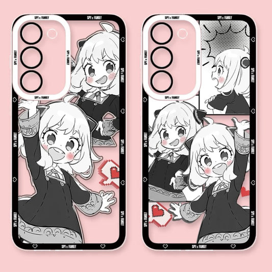 Japan Cartoon SPY Family Anya Forger | Comic 2 Styles - Phone Case Samsung Galaxy S26 S25 S24 S23 S22 S21 FE Ultra Edge