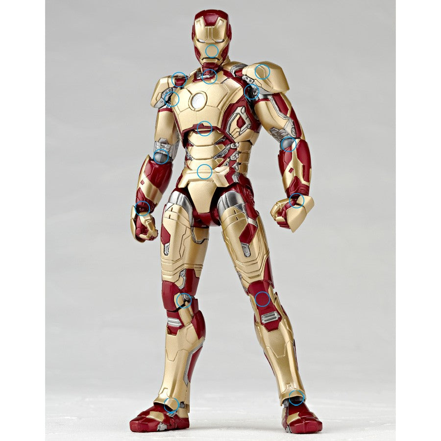 (Pre-Owned) Kaiyodo Sci-Fi Revoltech No. 049 Iron Man 3 Mark XLII Action Figure
