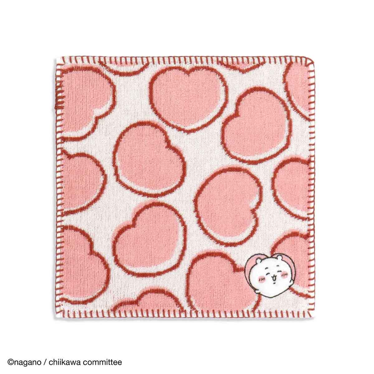 Japan ChiiKawa Heart Series | ChiiKawa Hachiware Usagi Heart Series Handkerchief Hand Towel - Kawaii Cute Item KawaiiGiftLand