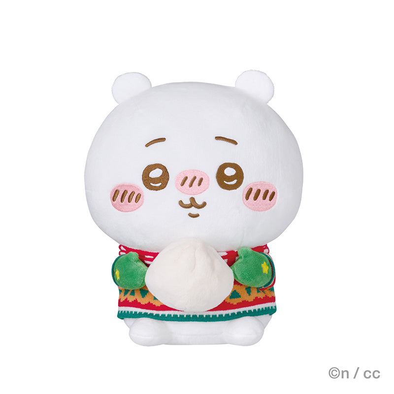 Japan ChiiKawa Christmas X Convenience Store Lottery | Prize A B C D E - ChiiKawa Hachiware Usagi Momonga Kurimanju Giant Plush Doll Cushion Keychain Plate Candle Crystal Ball Kawaii items Room Decoration KawaiiGiftLand