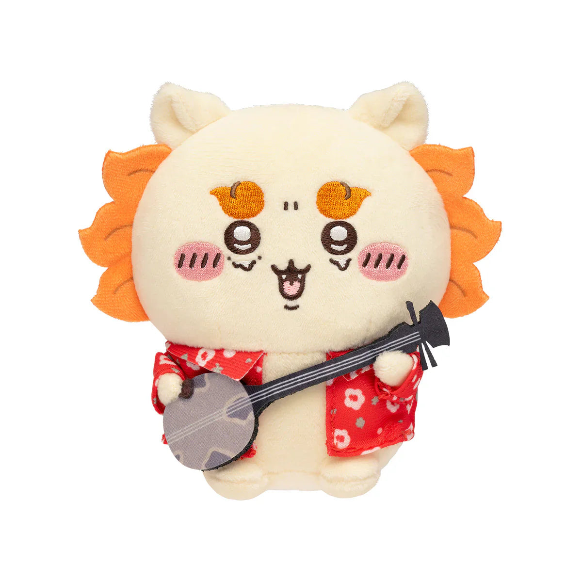 Japan ChiiKawa Shisa's Souvenir Series | Shisa's Playing Sanshin Plush Doll - Kawaii Items Room Decoration Dolls