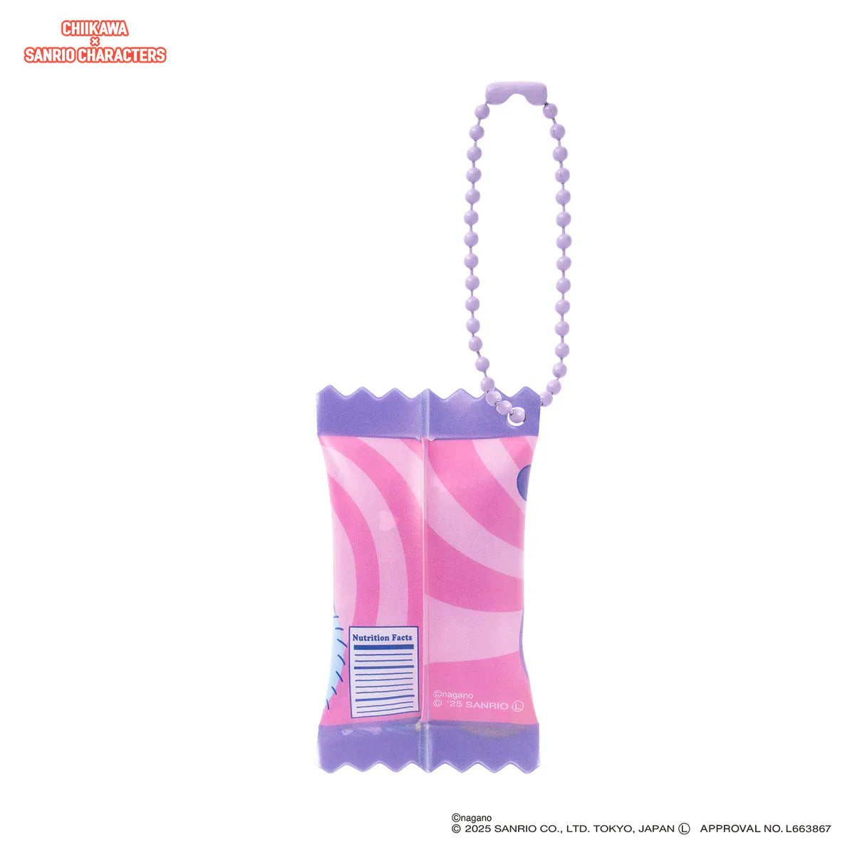 Japan ChiiKawa Kiramekko X Sanrio Series | ChiiKawa Hachiware Usagi Momonga Shisa Crab Cute Supermarket Shaka Shaka Snack Keychain - Kawaii items Room Decoration
