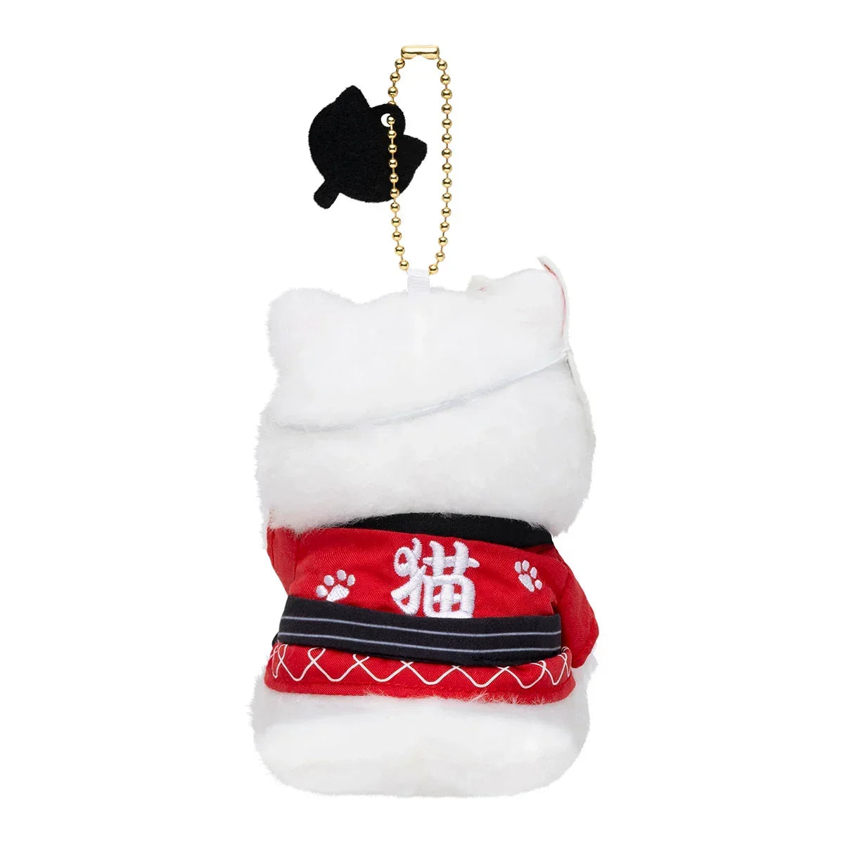 Japan Mofusand Festival Mofusand Cat Wearing Happi Coat cute Mascot Plush Doll Keychain rear product view