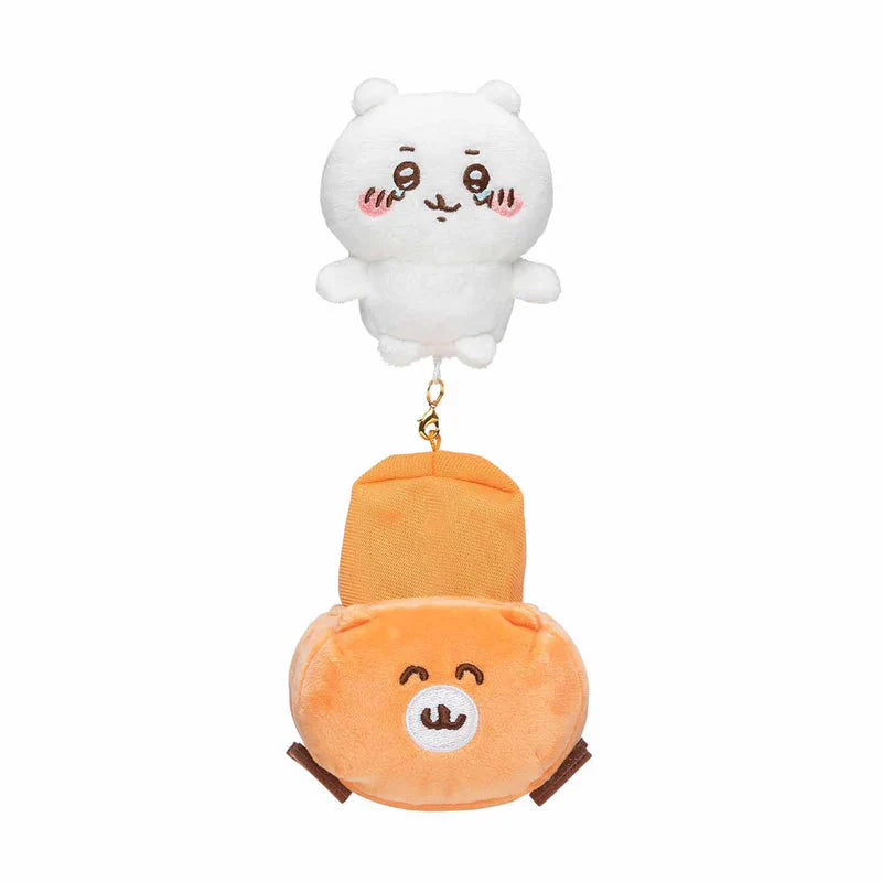 Japan ChiiKawa Let's go for a drive! | ChiiKawa Hachiware Usagi - Mini Plush Doll 10cm Keychain KawaiiGiftLand