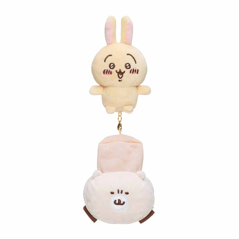 Japan ChiiKawa Let's go for a drive! | ChiiKawa Hachiware Usagi - Mini Plush Doll 10cm Keychain KawaiiGiftLand