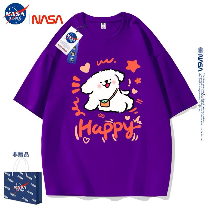 Cute Cartoon Doggie Maltese Puppy Style T-Shirt Series | Happy Dog Part2 - Kawaii Fashion Items for Child & Adult