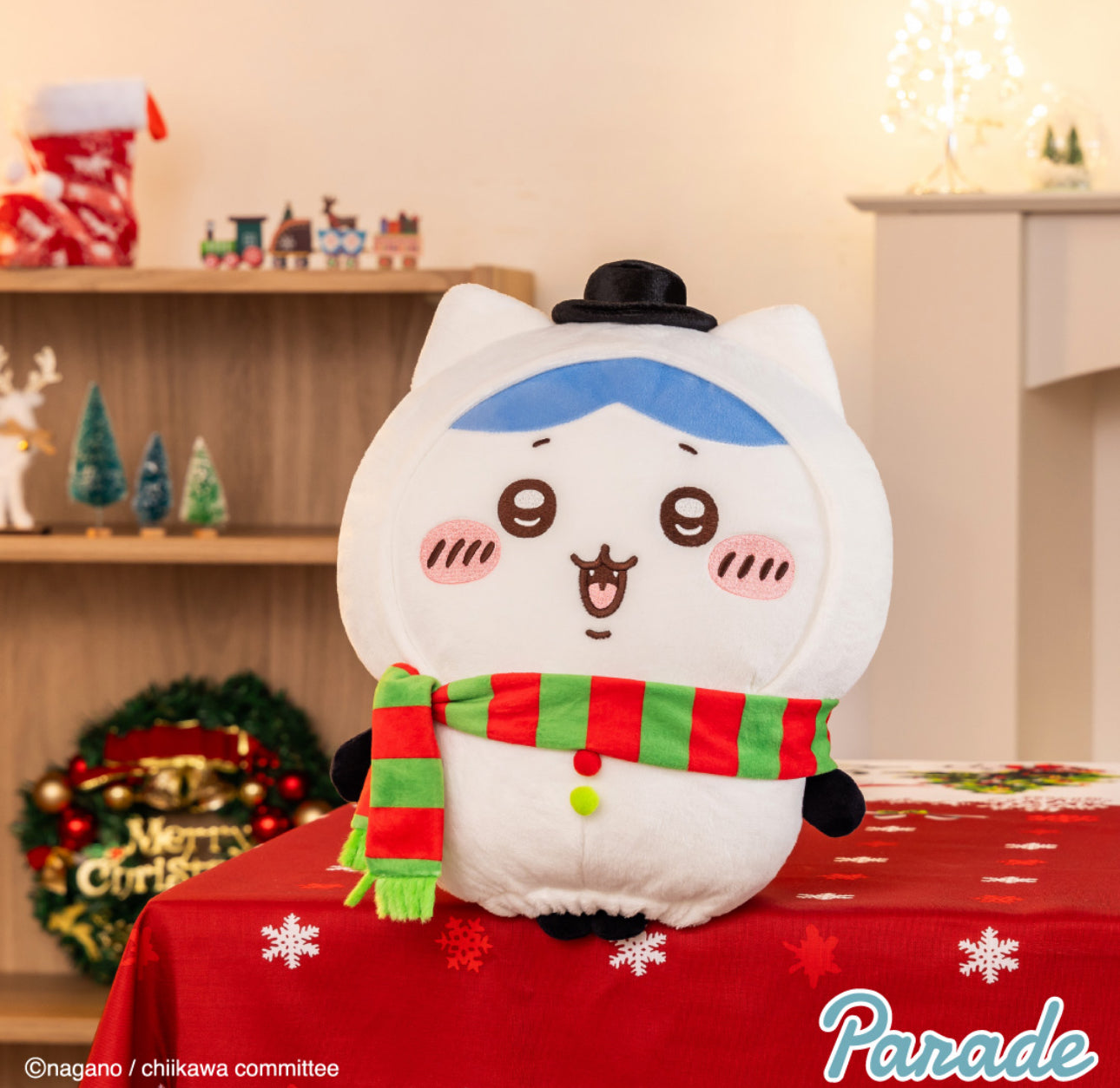 Japan ChiiKawa Prize | 2024 Merry Christmas Chiikawa Hachiware Usagi Plush Doll - Kawaii items Room Decoration doll KawaiiGiftLand