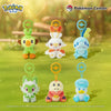Japan Cartoon Pokemon Center Pokeball Keychain 8th & 9th Generation | Grookey Scorbunny Sobble Sprigatito Fuecoco Quaxly - Mascot Mini Plush Doll