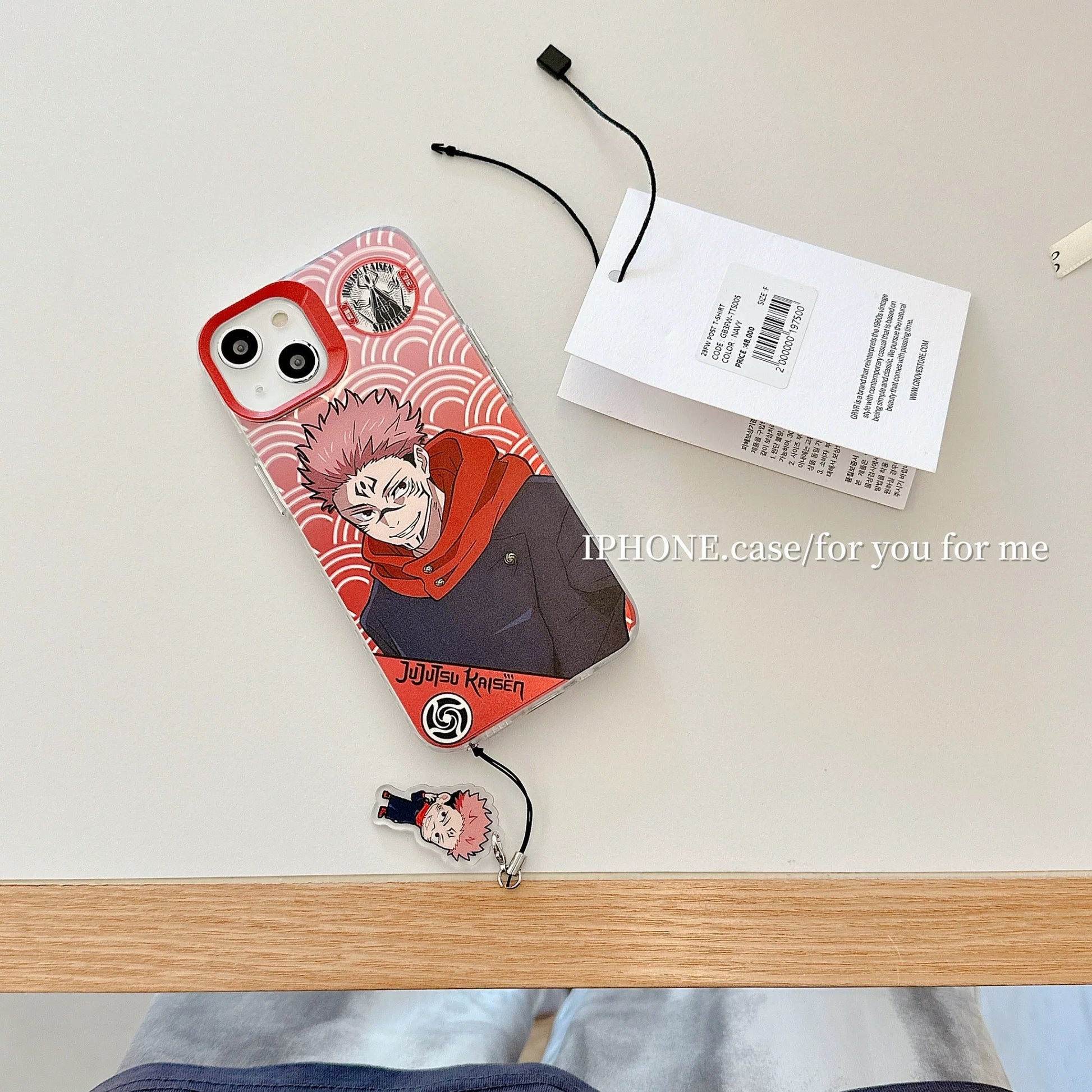 Japanese Anime Jujutsu Kaisen Phone Case with Strap | Yuji Ryomen Sukuna Geto Suguru Choso Mahito - iPhone Case 7 8 PLUS SE2 XS XR X 11 12 13 14 15 16 Pro Promax 12mini 13mini KawaiiGiftLand
