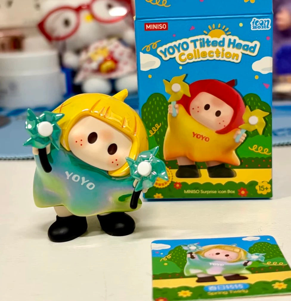 ฟิกเกอร์จิ๋ว YOYO Chan ชุดที่ 1 | คอลเลกชัน YOYO เอียงหัว - ของเล่นสะสมแบบสุ่ม (Mystery Blind Box)