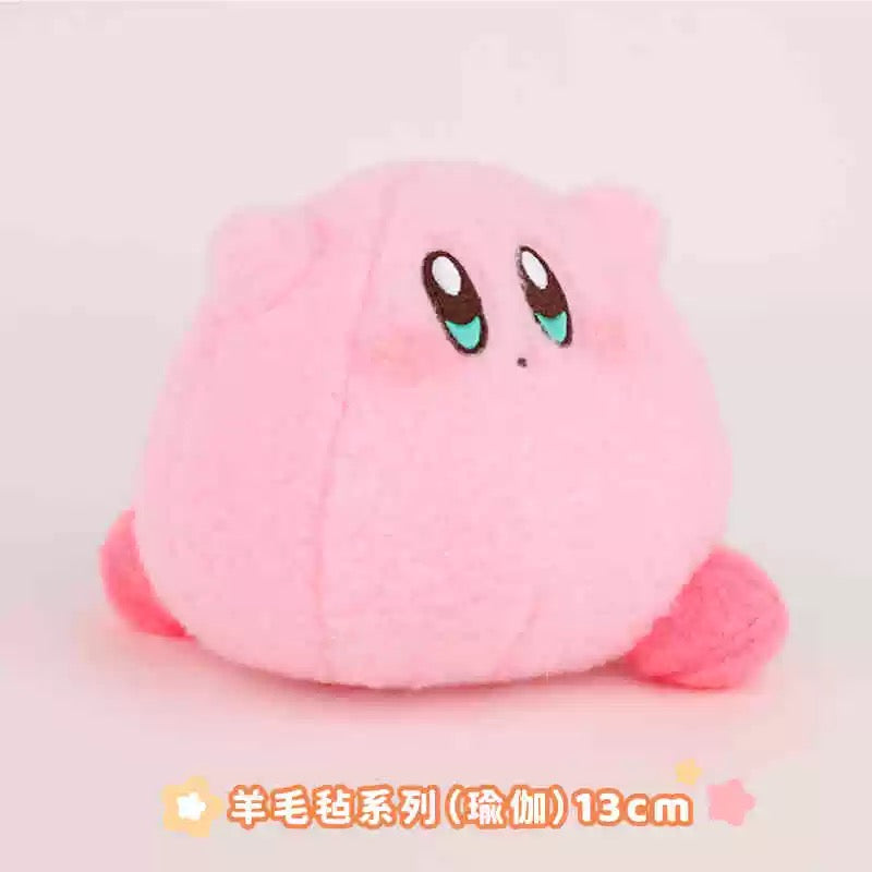 Kirby X Cute Studio | Kirby & Waddle Dee Wool Felt Style Plush Doll - Starkabi Poyo 14cm Kawaii items Room Decoration doll KawaiiGiftLand