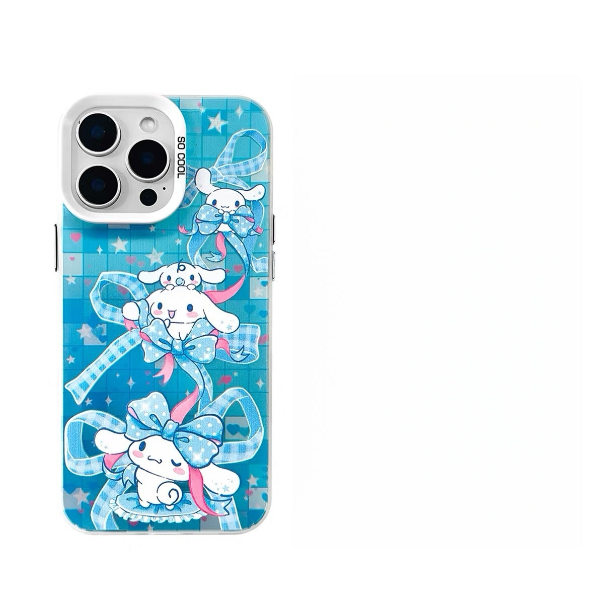 Japanese Cartoon Sanrio Colourful Ribbon Laser Case | Hello Kitty My Melody Kuromi Cinnamoroll Pompompurin Hangyodon 6 Styles - Phone Case Samsung Galaxy S26 S25 S24 S23 S22 S21 FE Ultra Edge