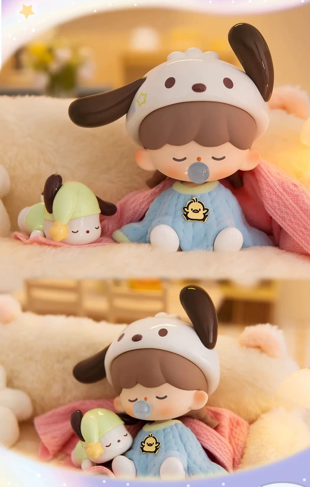 zZoton x Sanrio Characters Preparation Before Bedtime | Hello Kitty My Melody Kuromi Cinnamoroll Pompompurin Pochacco Hangyodon - Collectable Toys Mystery Blind Box
